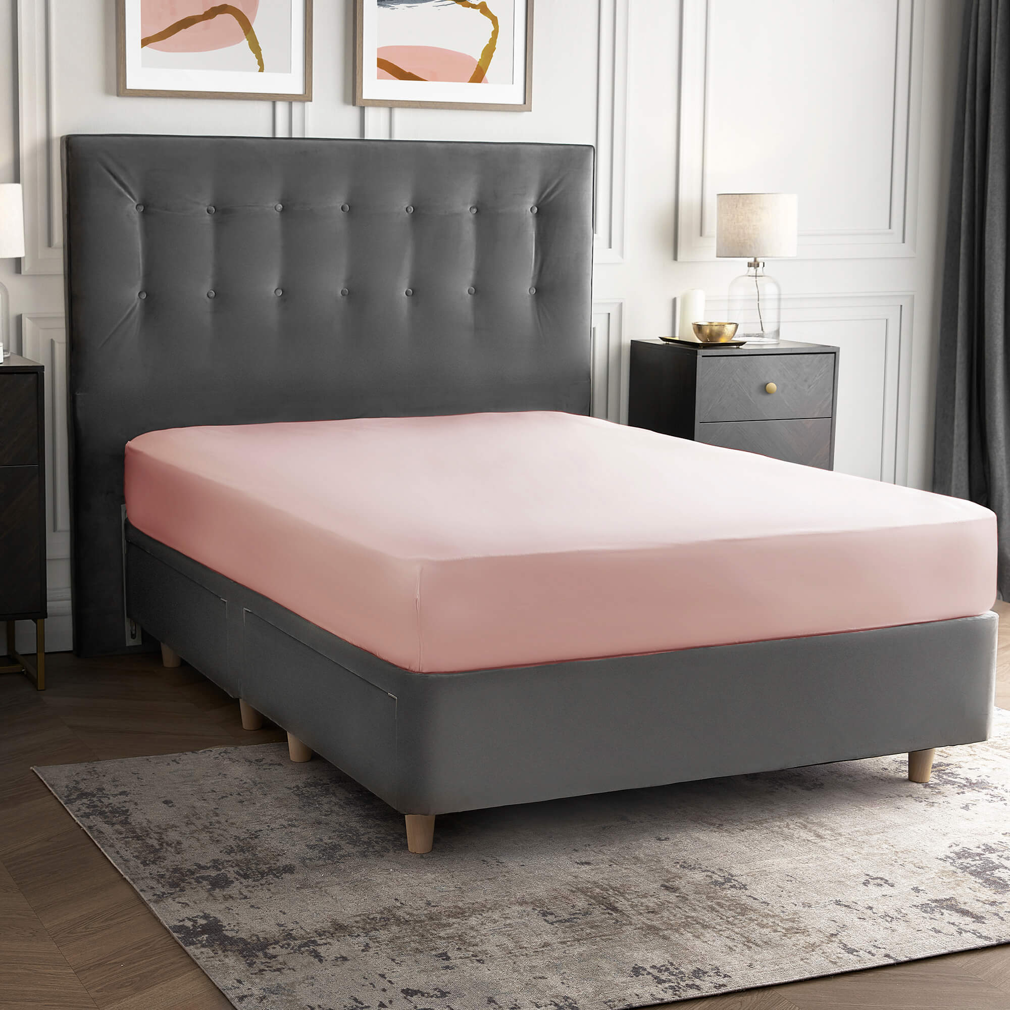 Silentnight Pure Cotton Fitted Sheet – Blush-image-520690GE