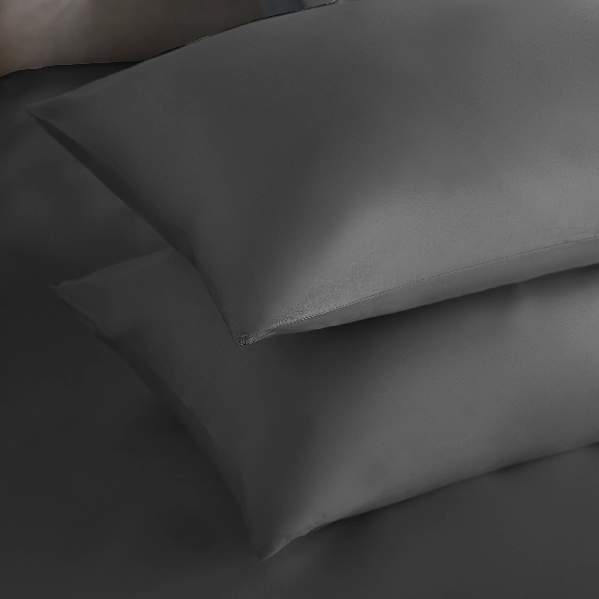 Silentnight Pure Cotton Housewife Pillowcase Pair – Charcoal-image-520836GE