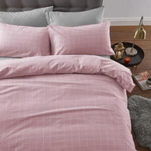 Silentnight Brushed Check Brush Duvet Set