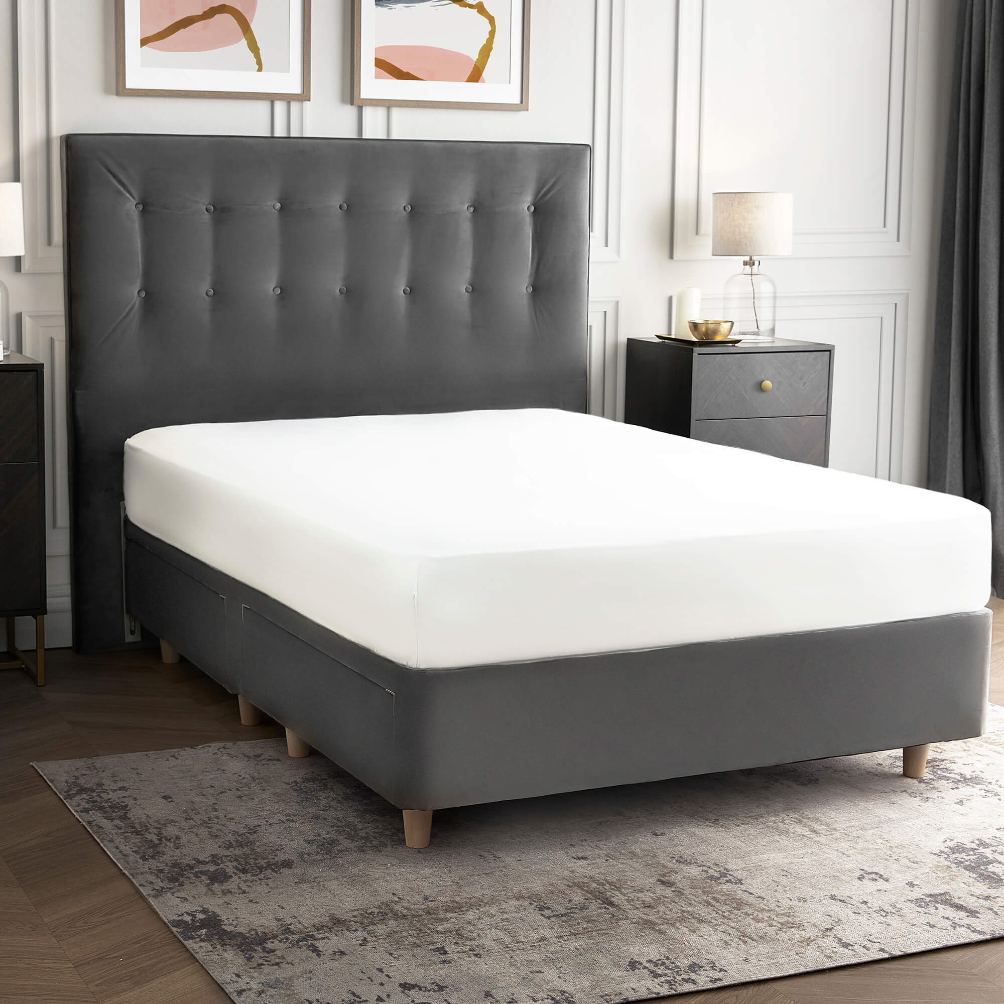 Silentnight Pure Cotton Fitted Sheet - White-image-508353GE