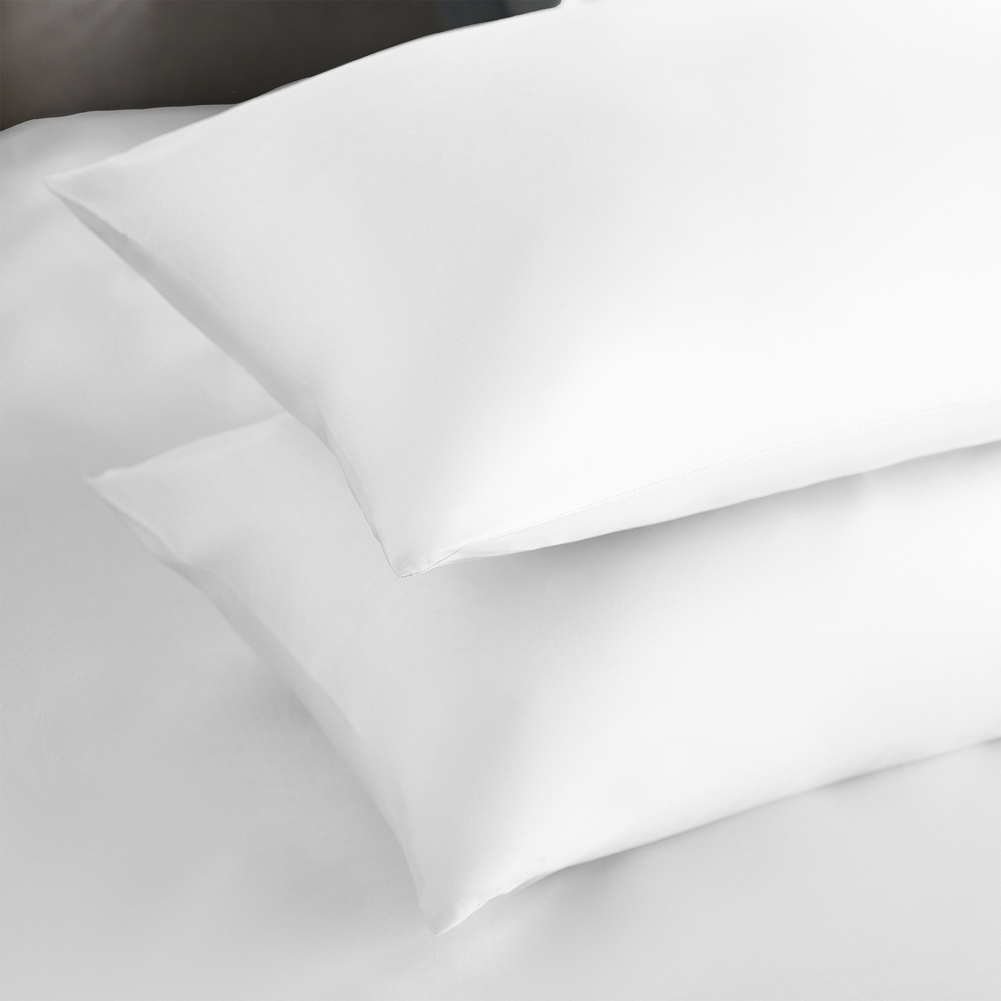 Silentnight Pure Cotton Housewife Pillowcase Pair - White-image-508360GE