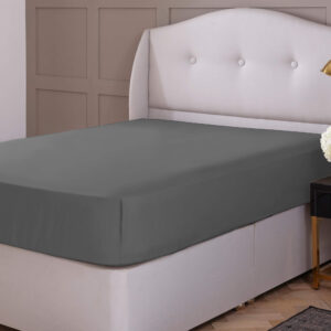 Silentnight Pure Cotton Extra Deep Fitted Sheet - Charcoal