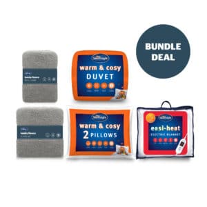 Silentnight Snuggle Season Bed Bundle - Silver