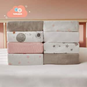 Silentnight Safe Nights Cot Fitted Sheets (Pack of 2)