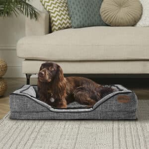 Silentnight Orthopaedic Pet Bed - Grey & Black