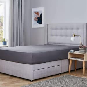 Silentnight Cotton Rich Fitted Sheets - Charcoal