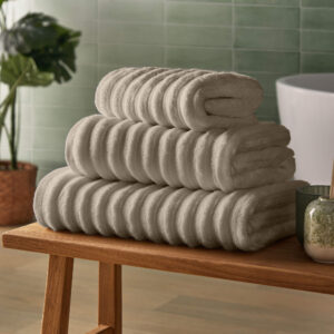 Silentnight Ribbed Cotton Towels - Natural