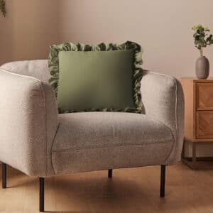 Silentnight Supersoft Ruffle Cushion - Green