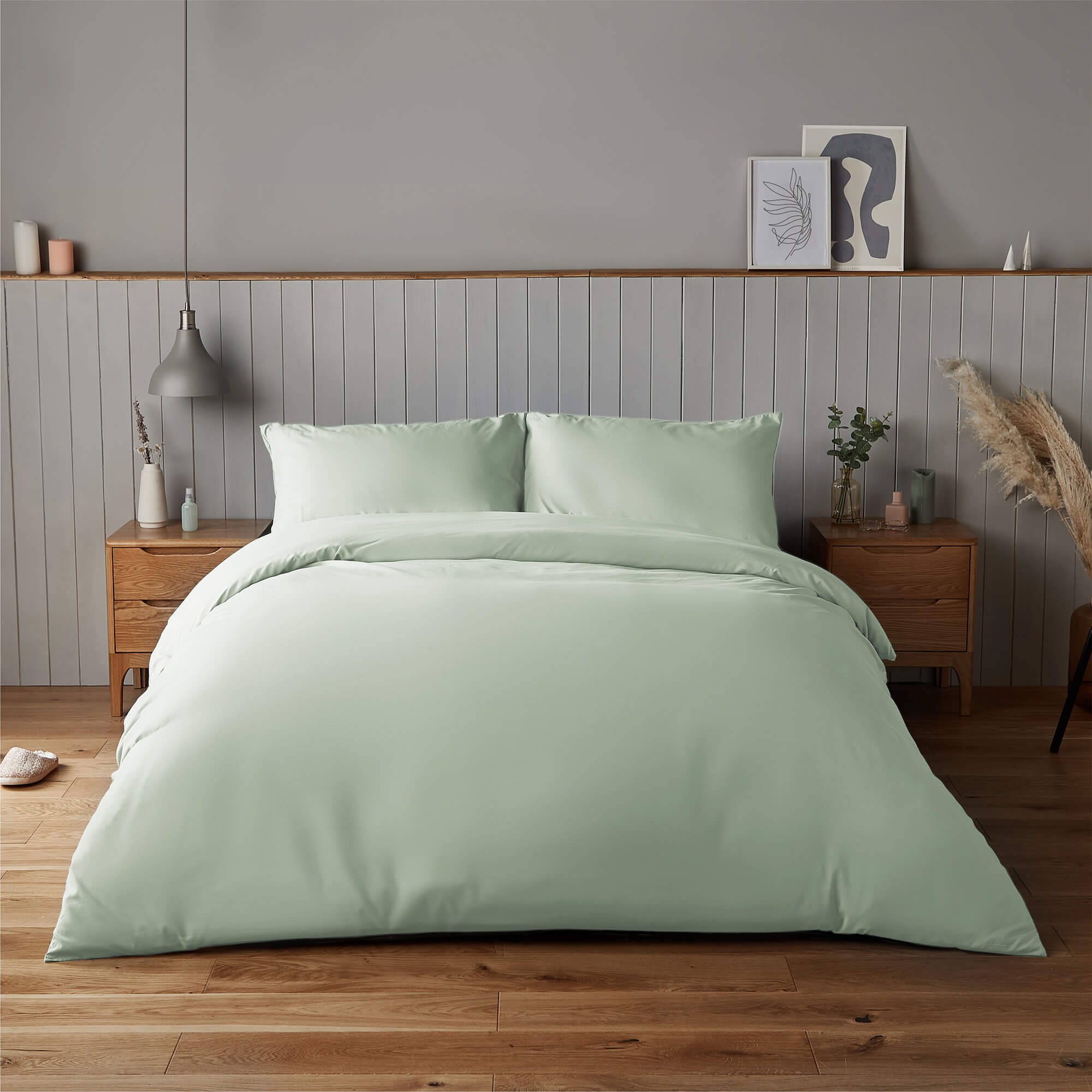 Silentnight Supersoft Sage Duvet Set-image-542555GE