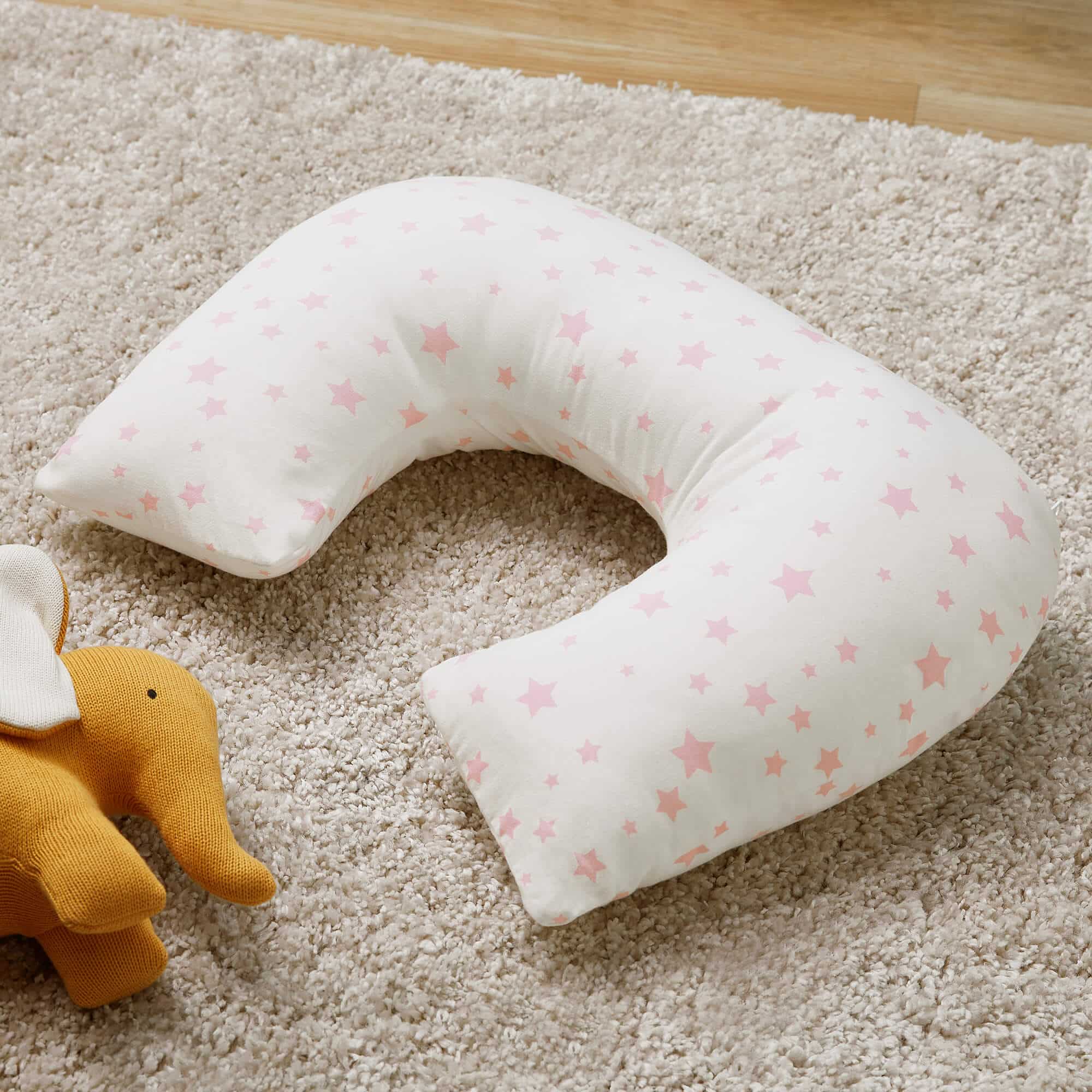 Silentnight Grow With Me Pillow - Pink Stars-image-559171GE