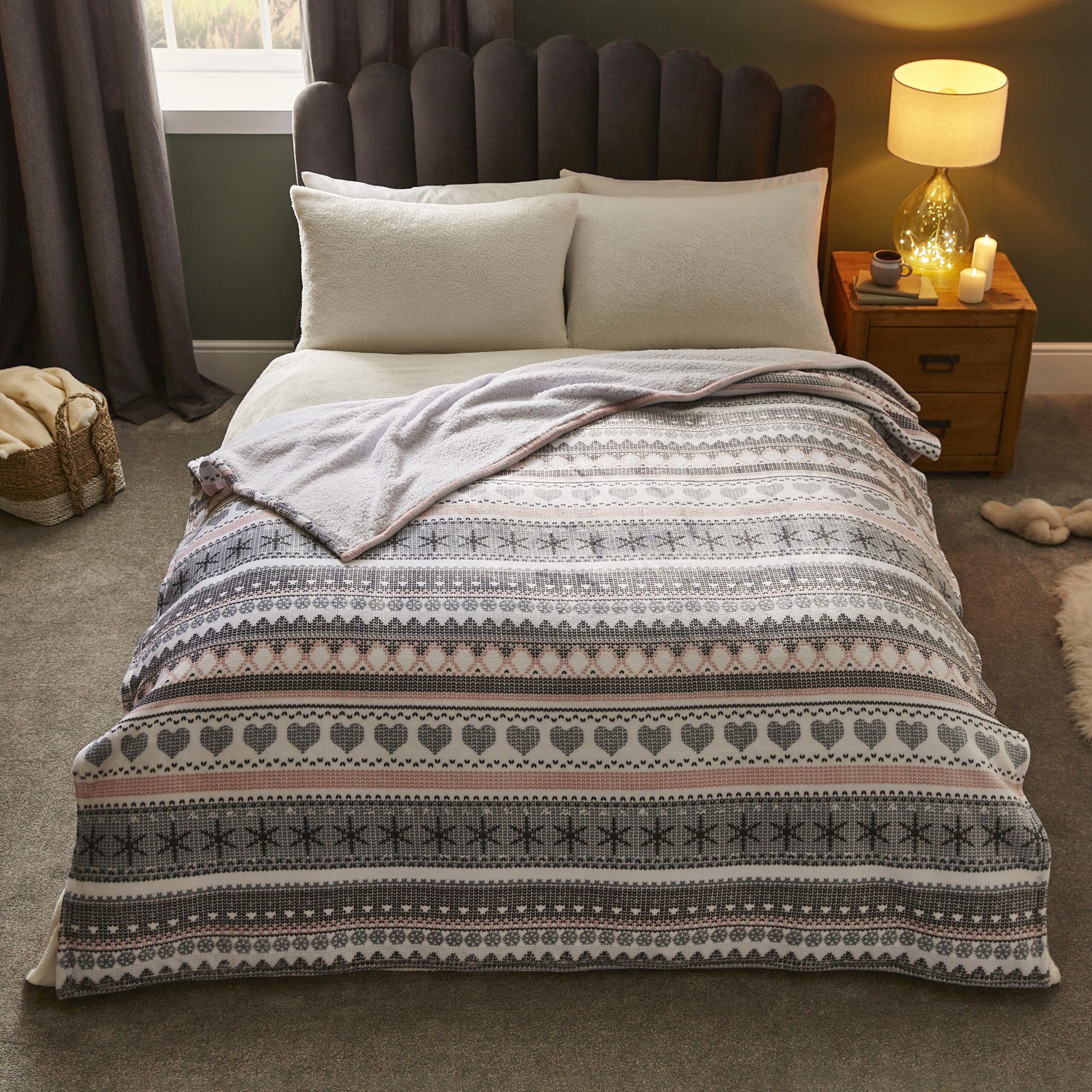 Silentnight Aspen Fairisle Giant Throw-image-572361SN
