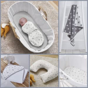 Silentnight Safe Nights First Time Parent Bundle - Grey Star