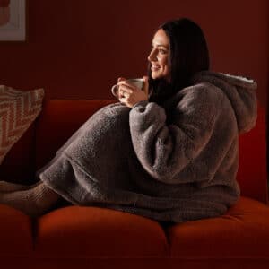 Silentnight Snugsie Sparkle Oversized Hoodie - Charcoal