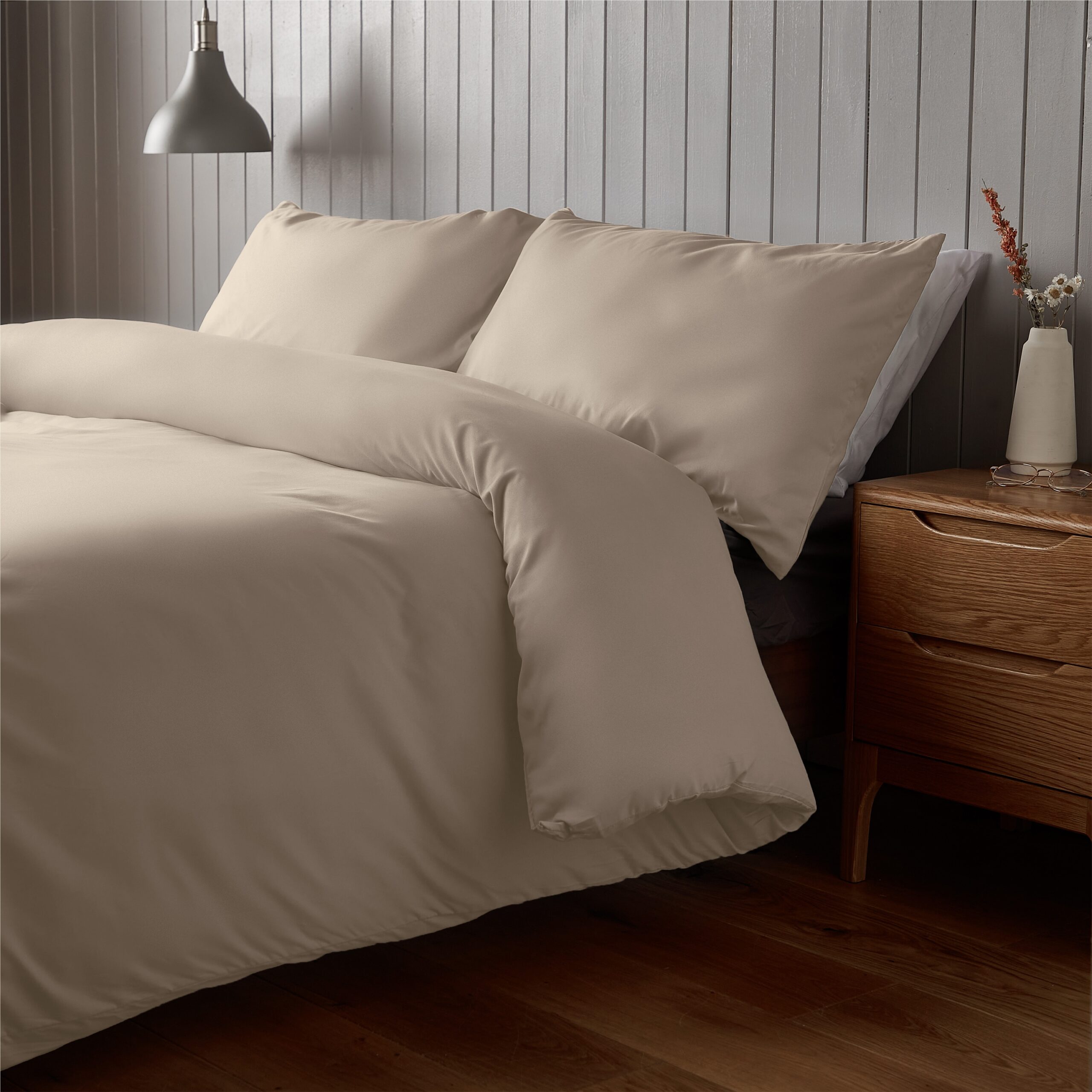 Silentnight Supersoft Duvet Set &amp; Fitted Sheet - Natural-image-1401417204