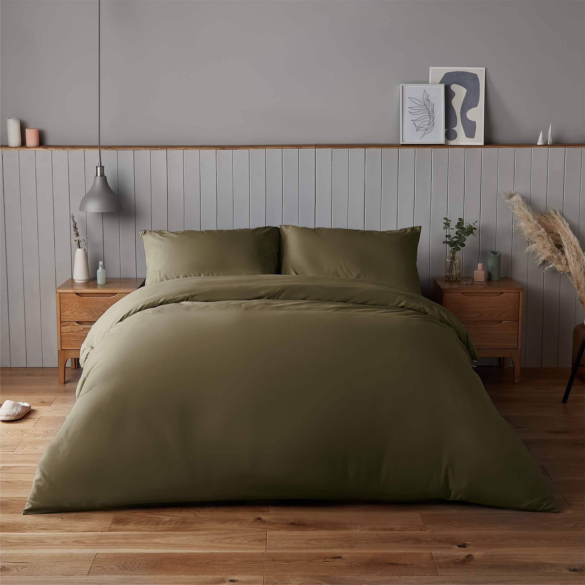 Silentnight Supersoft Olive Duvet Set-image-592574GE