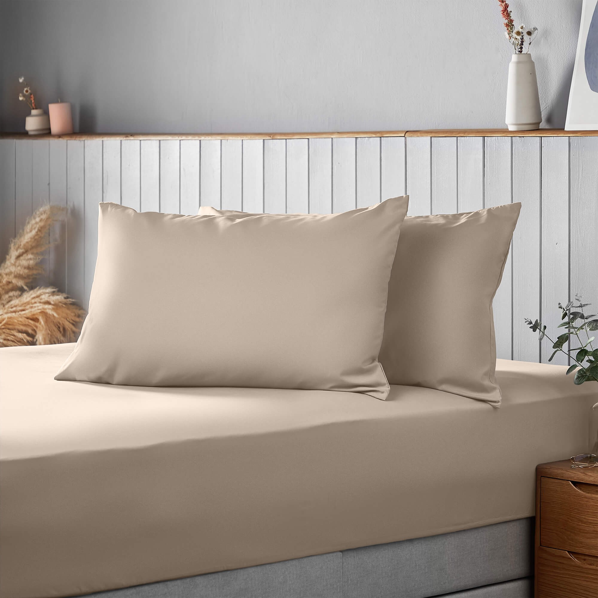 Silentnight Supersoft Natural Pillowcase Pair-image-592482GE