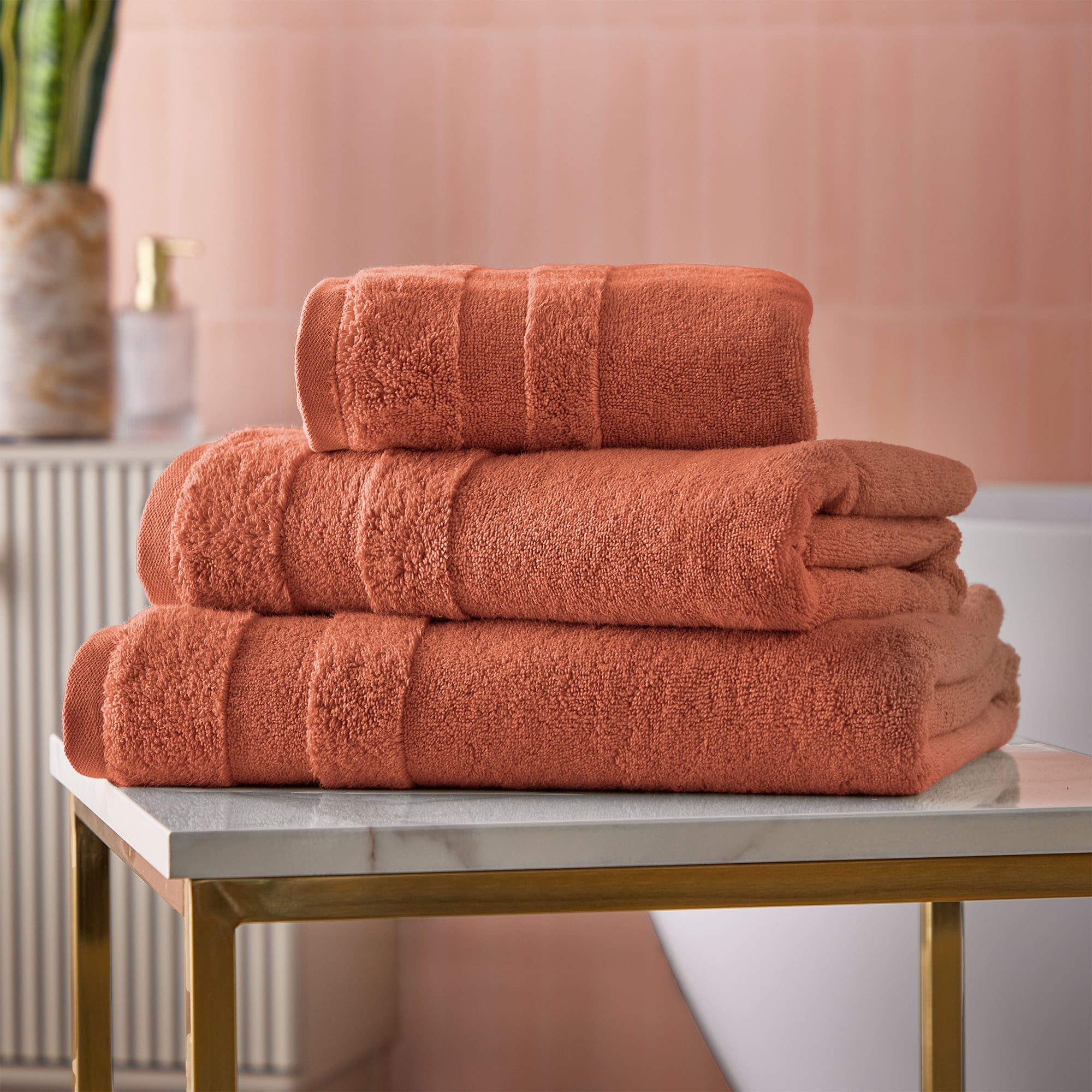 Cosmo Living Supersoft Towels | Terracotta - 6 Pack-image-190011018