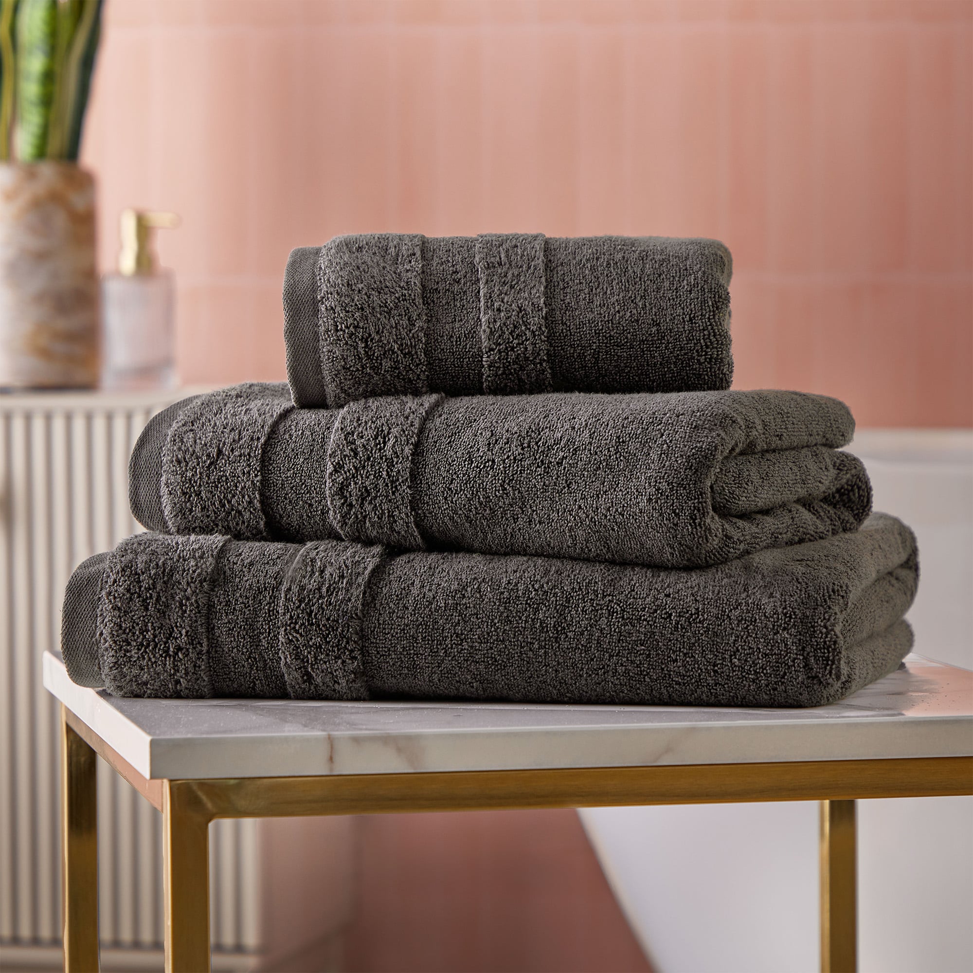 Cosmo Living Supersoft Towels | Charcoal - 6 Pack-image-190011022
