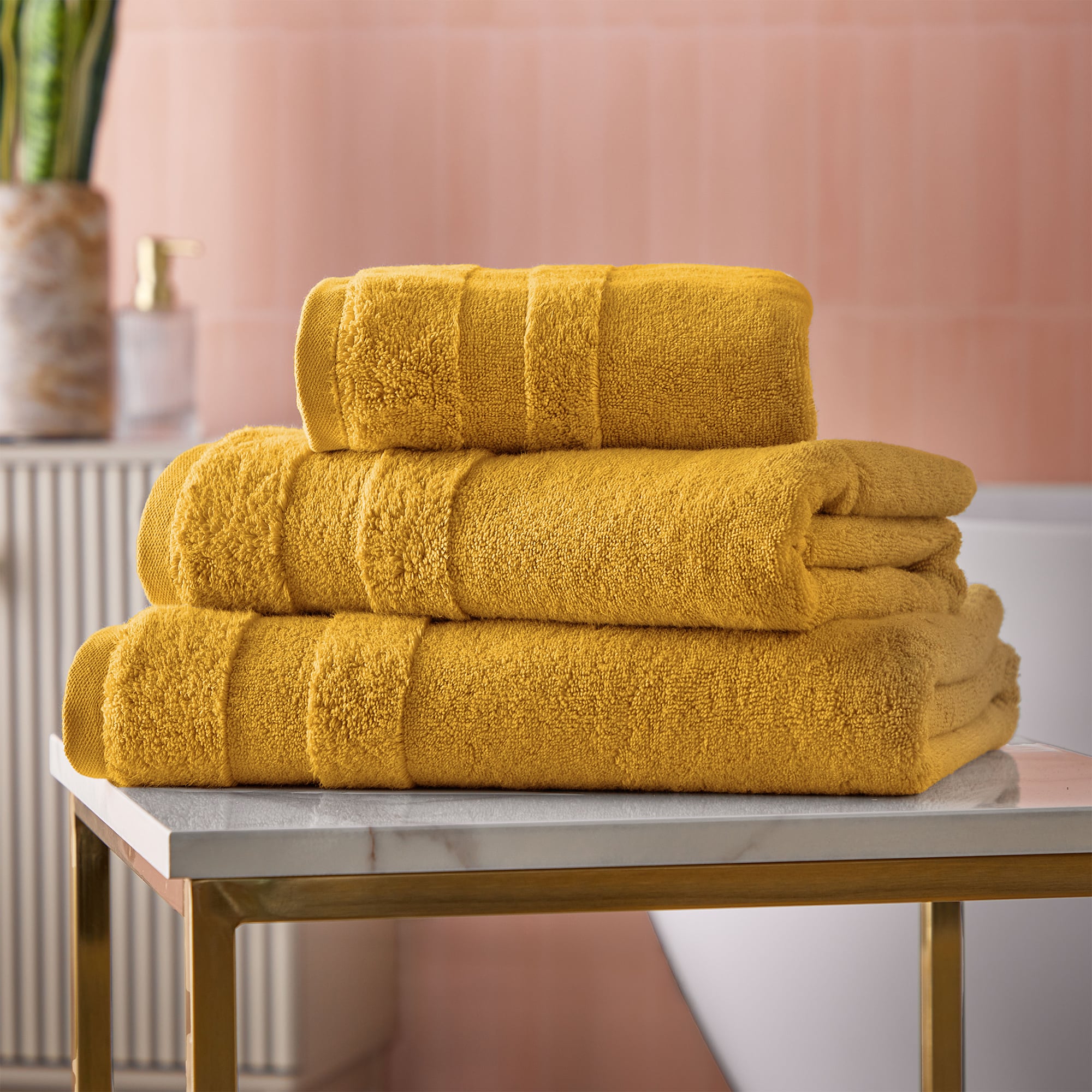 Cosmo Living Supersoft Towels | Ochre - 6 Pack-image-190011019