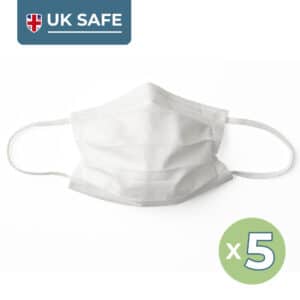 Reusable Protective Masks (Non Medical) - White, 5 Pack