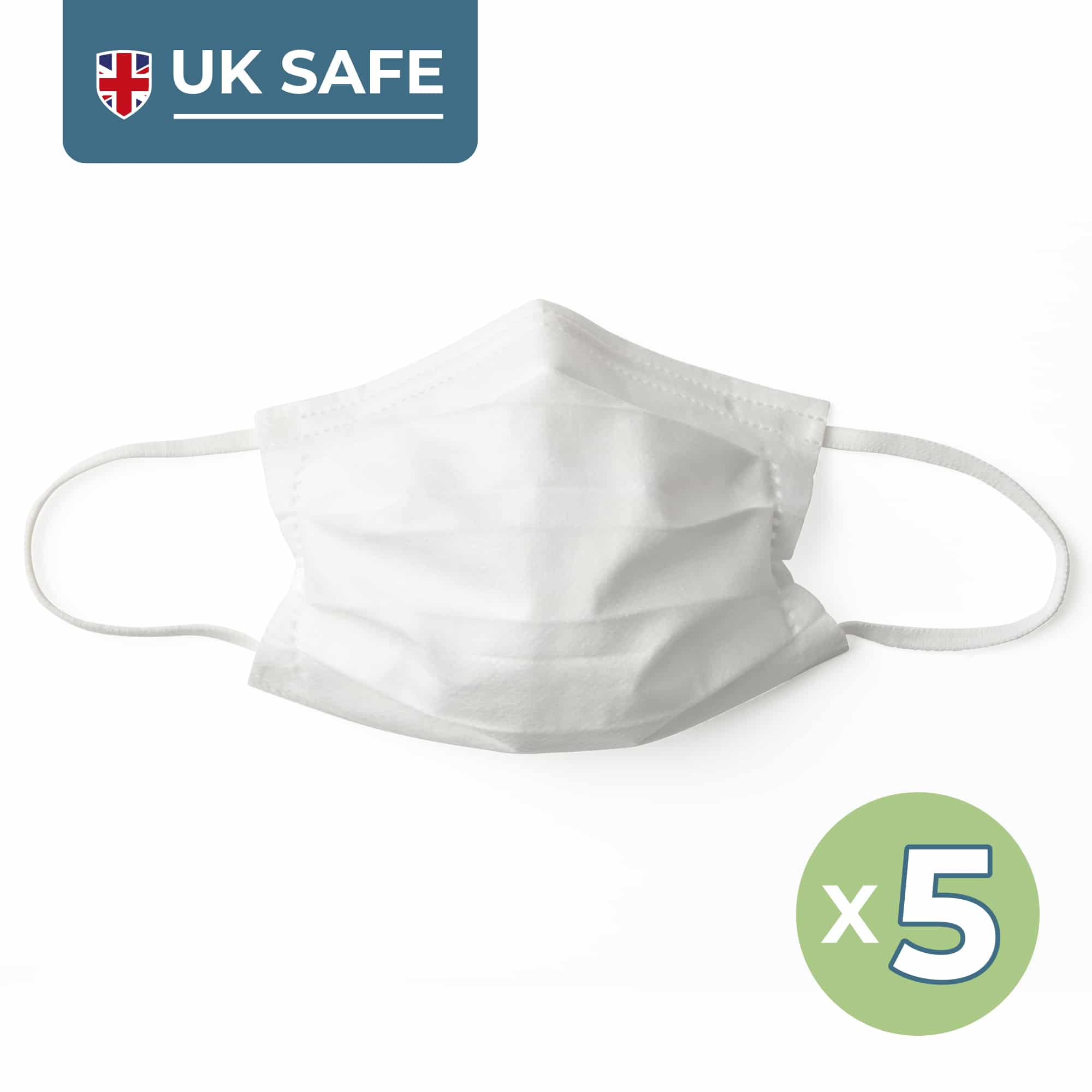 Reusable Protective Masks (Non Medical) - White, 5 Pack-image-700002-A