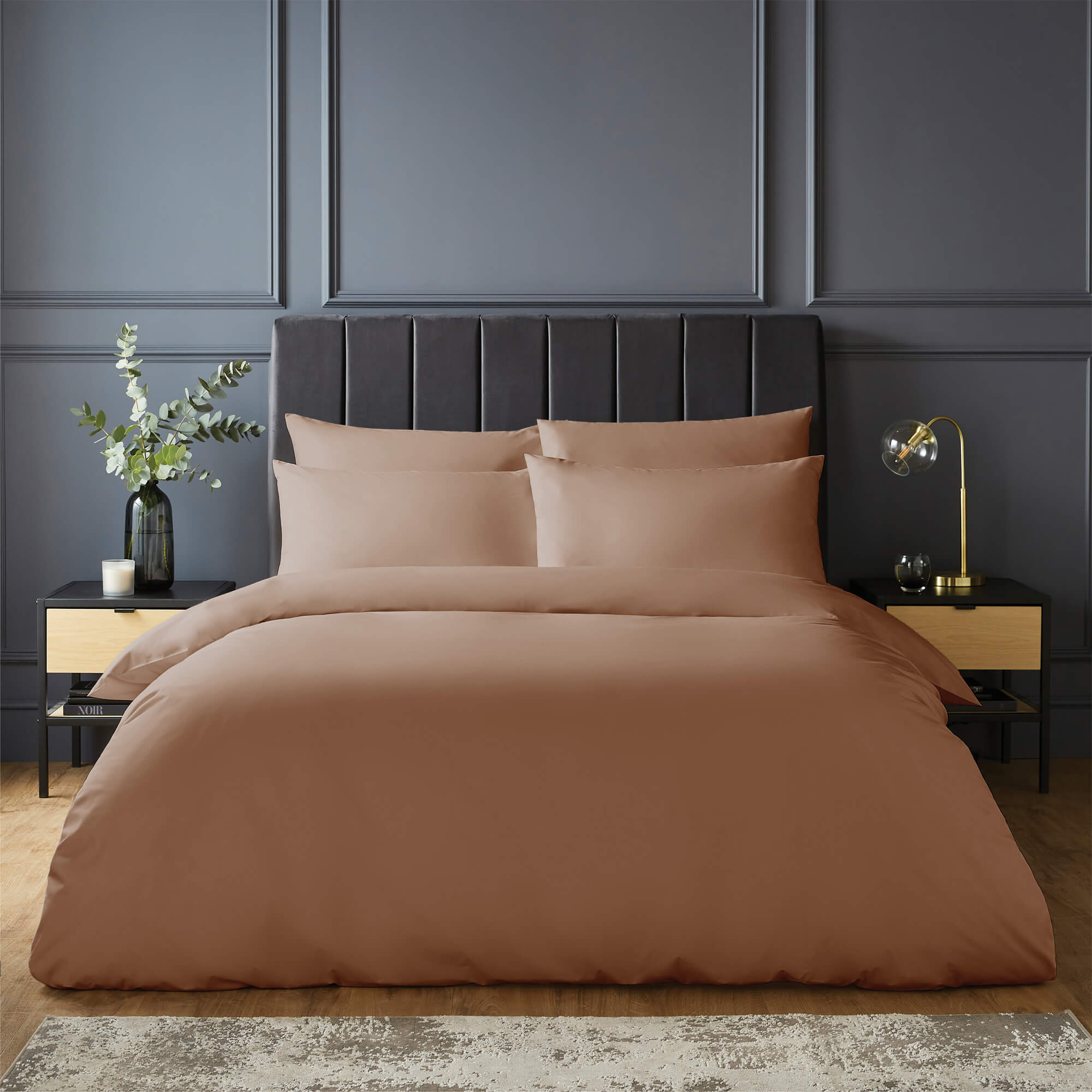 Silentnight Pure Cotton Duvet Set - Dusky Pink-image-597265GE