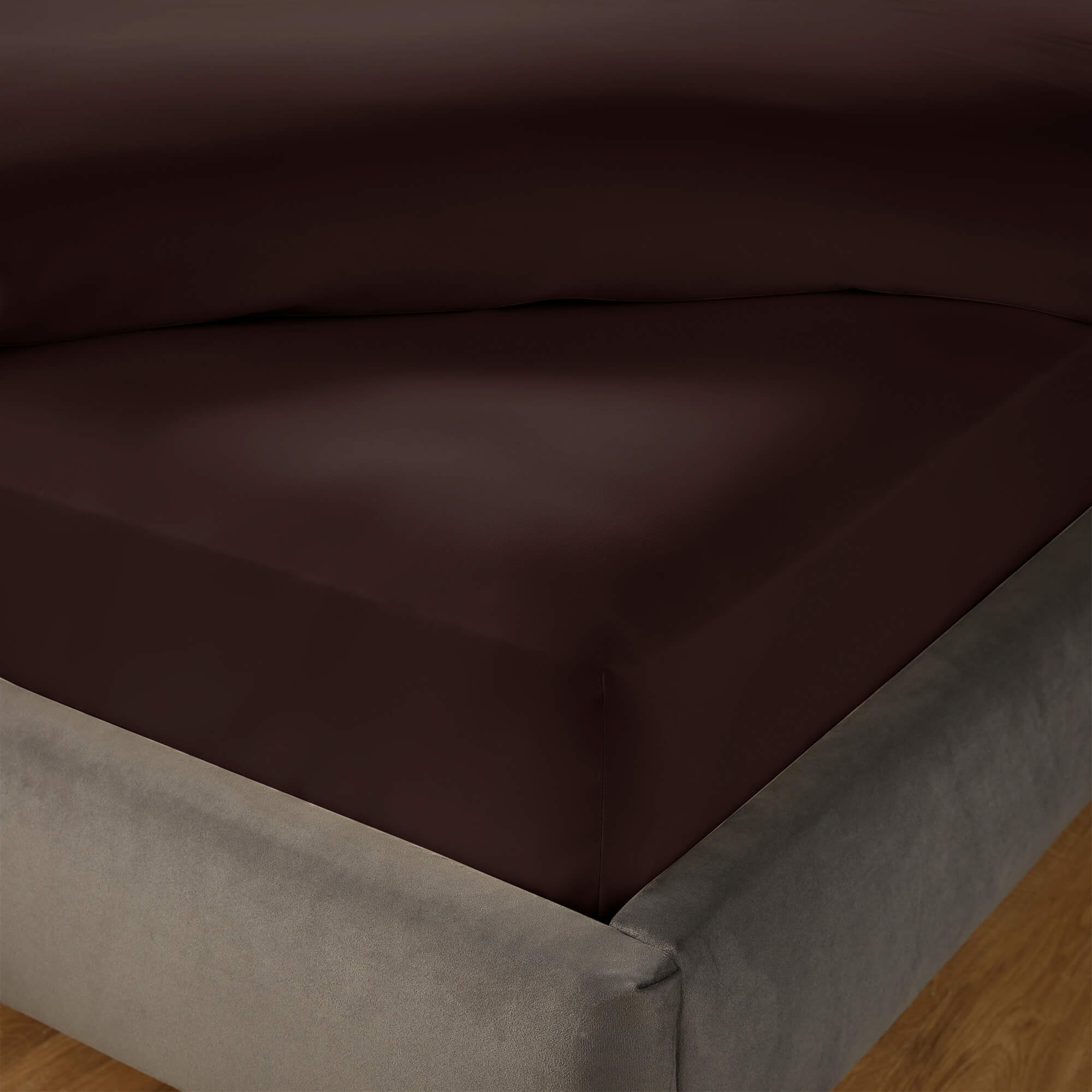 Silentnight Pure Cotton Fitted Sheet - Plum-image-597661GE