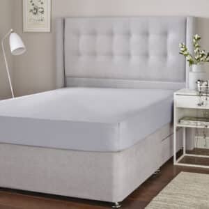 Silentnight Cotton Rich Fitted Sheet - Light Grey