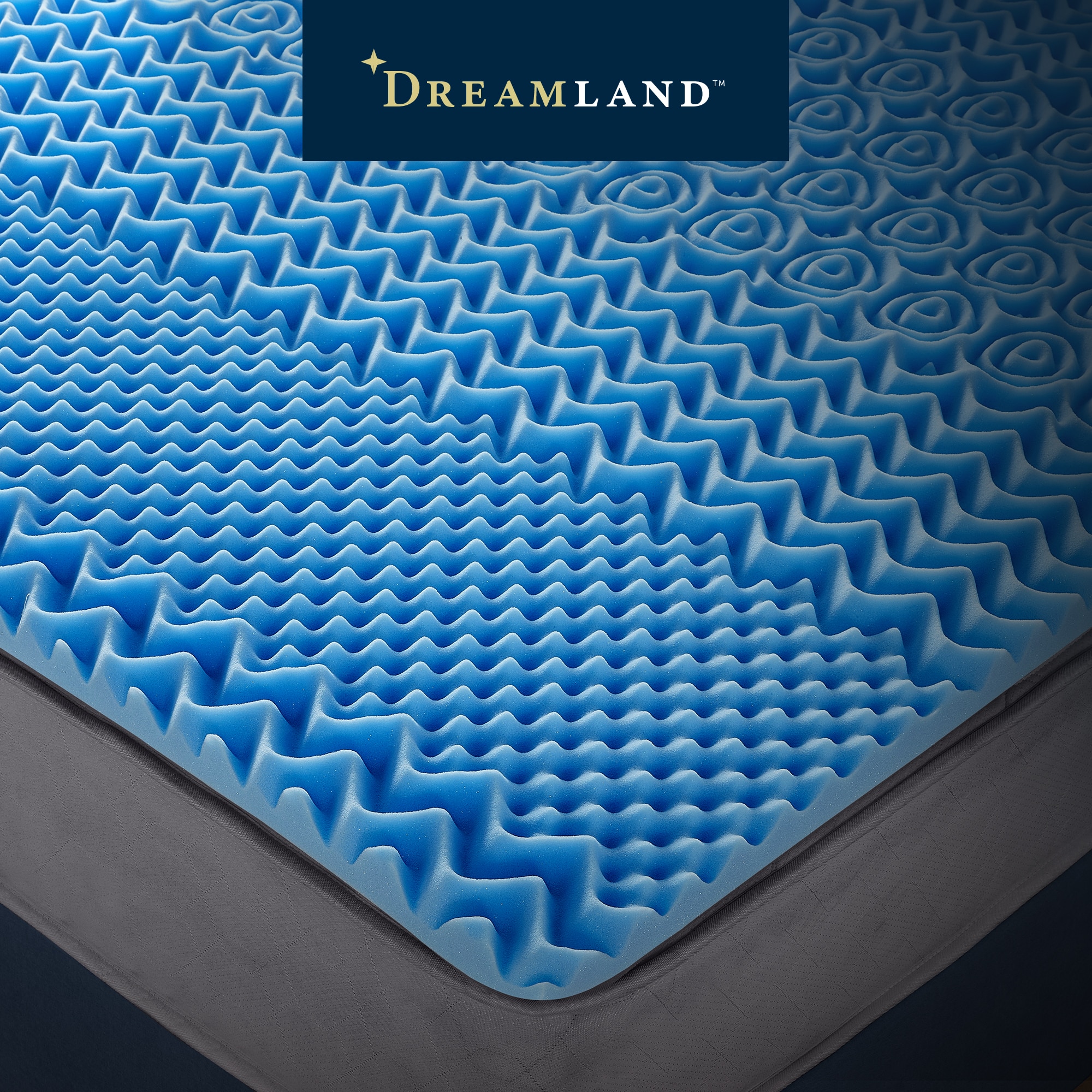 Dreamland Memory Foam Mattress Topper-image-565936GE