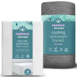 Silentnight Restore Cooling Throw & Fitted Sheet