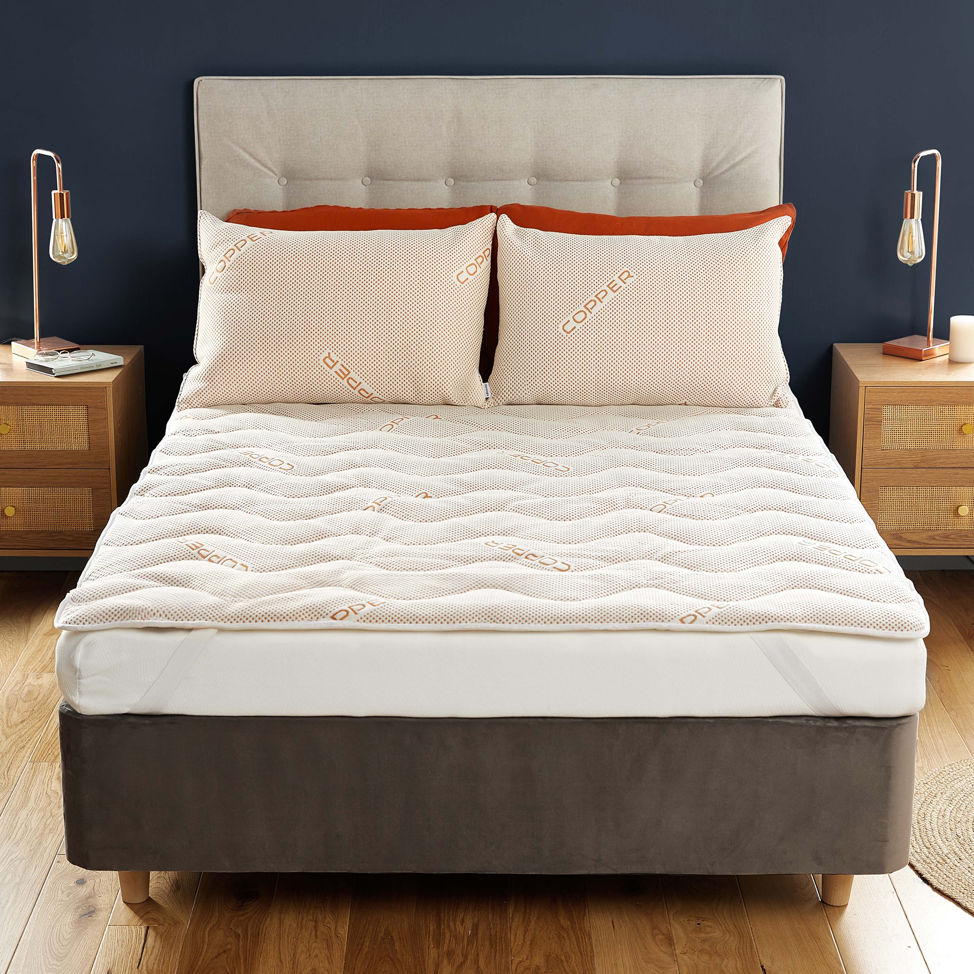 Silentnight Wellbeing Collection Copper Infused Mattress Topper-image-610216GE