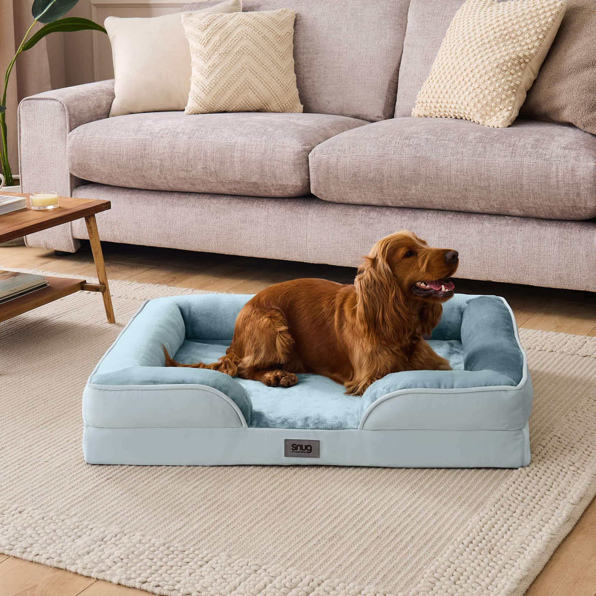 Snug Orthopaedic Pet Bed - Blue-image-592185GE