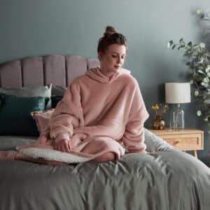 Silentnight Snugsie Oversized Hoodie - Blush, Charcoal and Navy