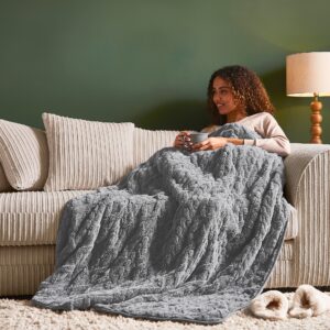 Silentnight Luxury Super Cosy Heated Throw - Charcoal