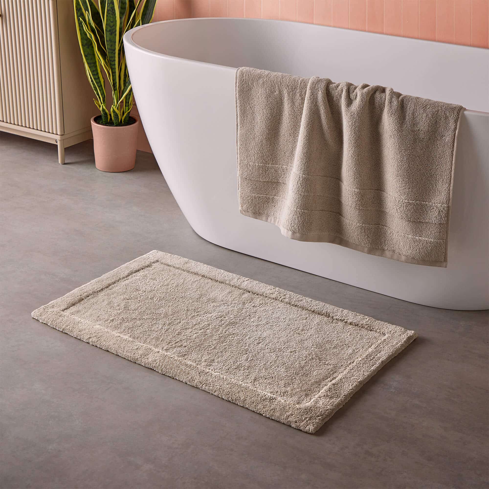 Cosmo Living Supersoft Bathmat - Natural-image-589116GE