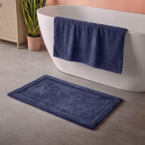 Cosmo Living Supersoft Bathmat - Navy