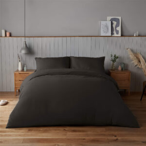 Silentnight Supersoft Black Duvet Set