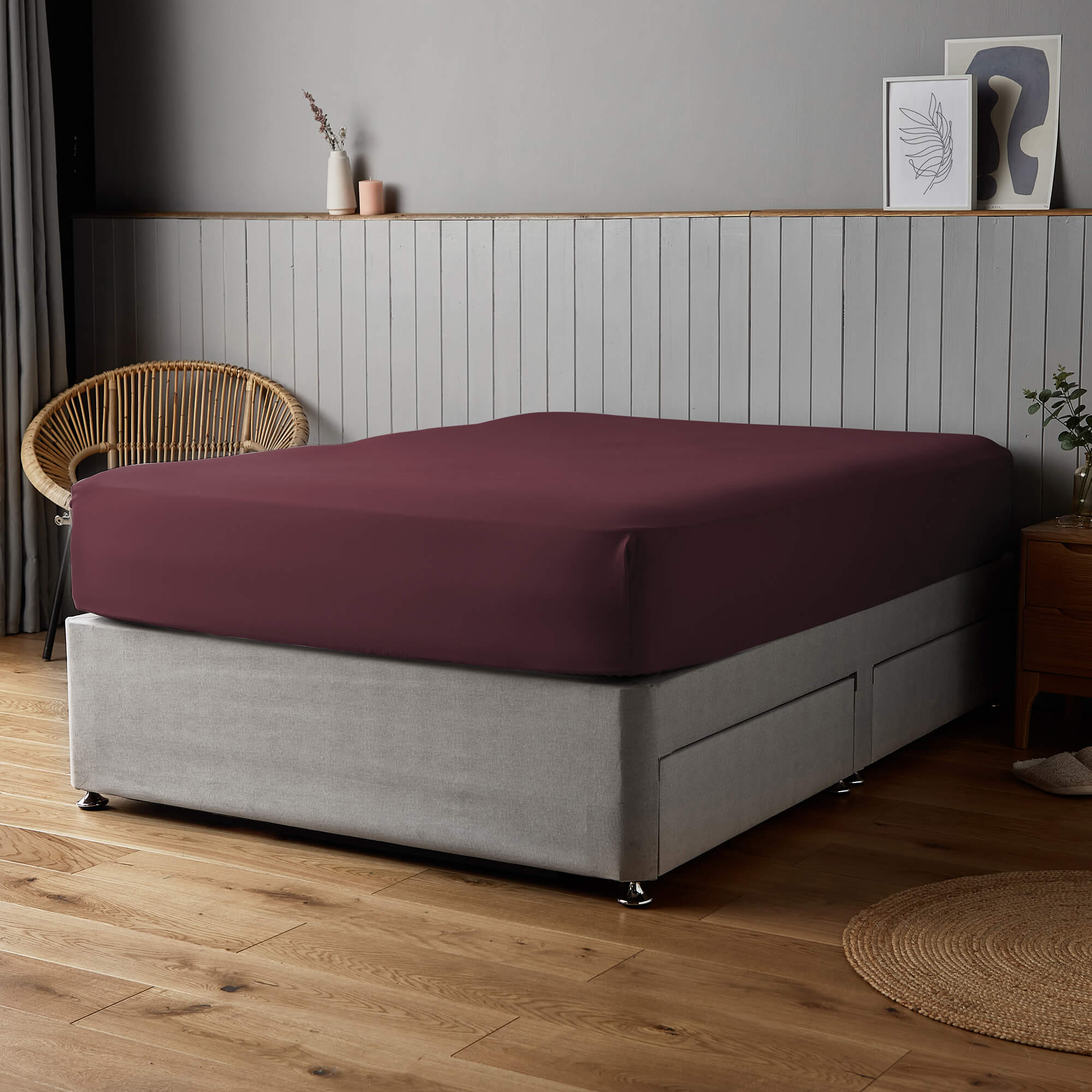 Silentnight Supersoft Berry Fitted Sheet-image-602259GE