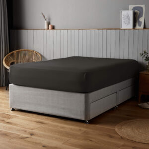 Silentnight Supersoft Black Fitted Sheet