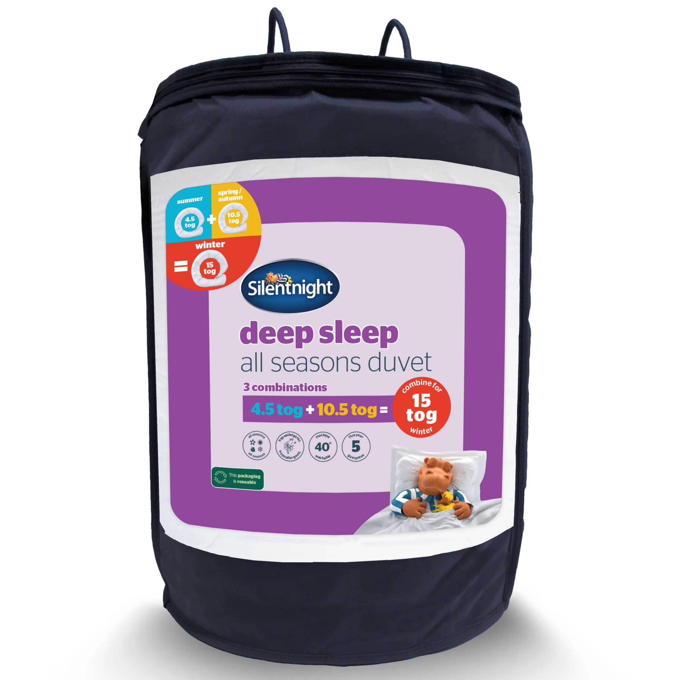 Silentnight Deep Sleep All Seasons Duvet - 4.5 tog + 10.5 tog-image-488389GE
