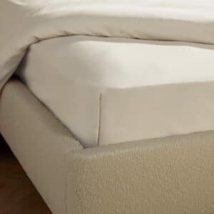 Silentnight Brushed Cotton Fitted Sheet - Almond