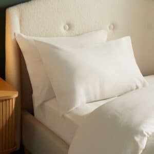 Silentnight Brushed Cotton Pillowcase Pair - Almond