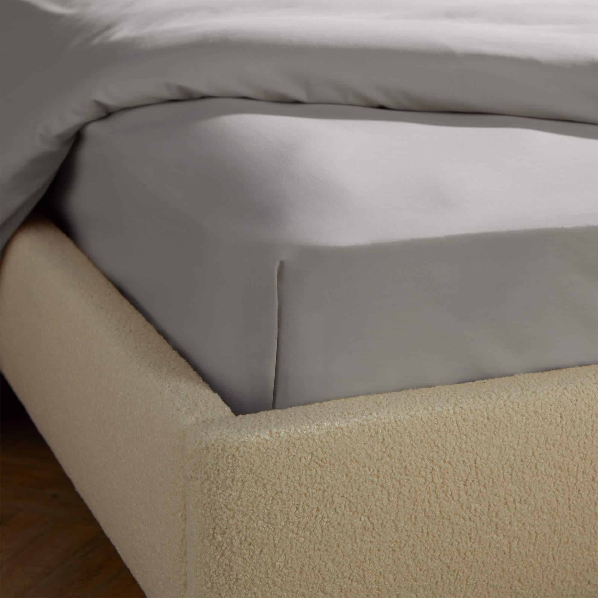 Silentnight Brushed Cotton Fitted Sheet - Grey-image-592956GE