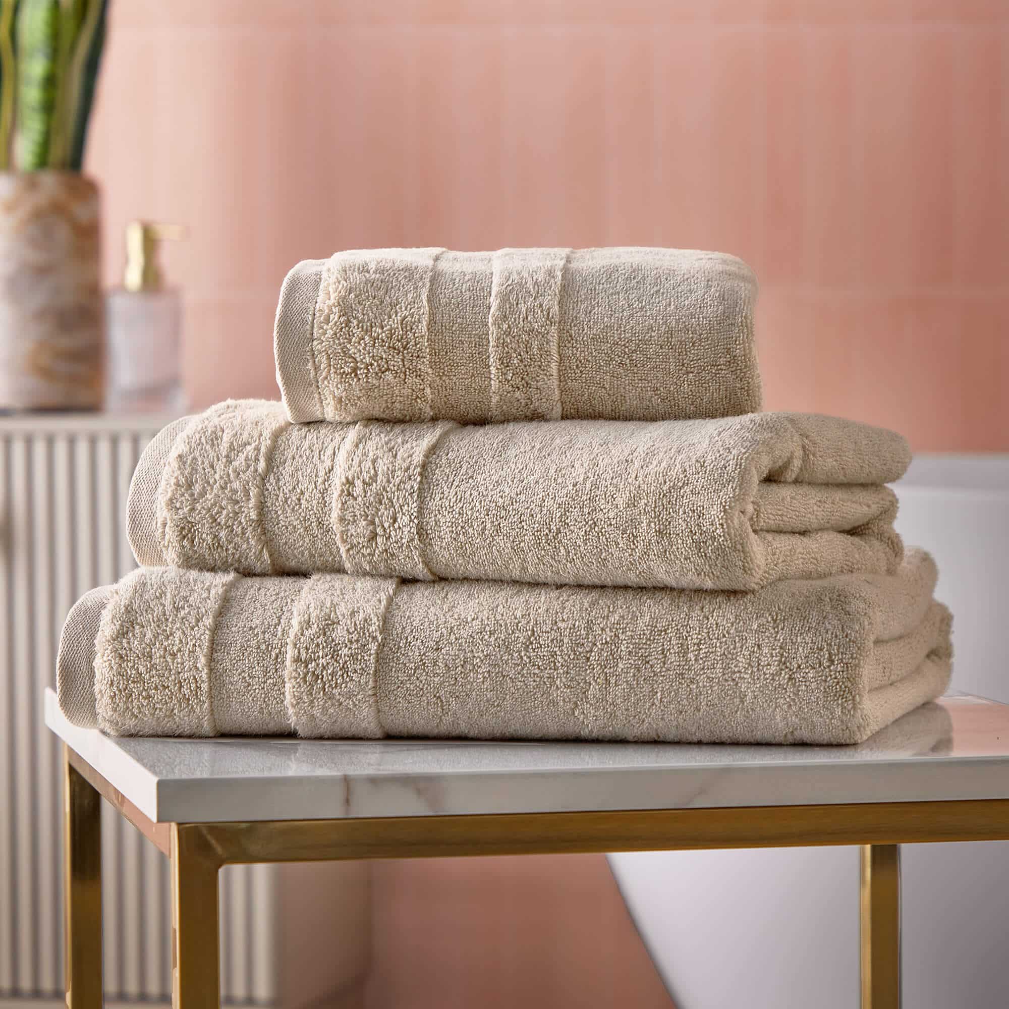 Cosmo Living Supersoft Towel - Natural-image-190011-D