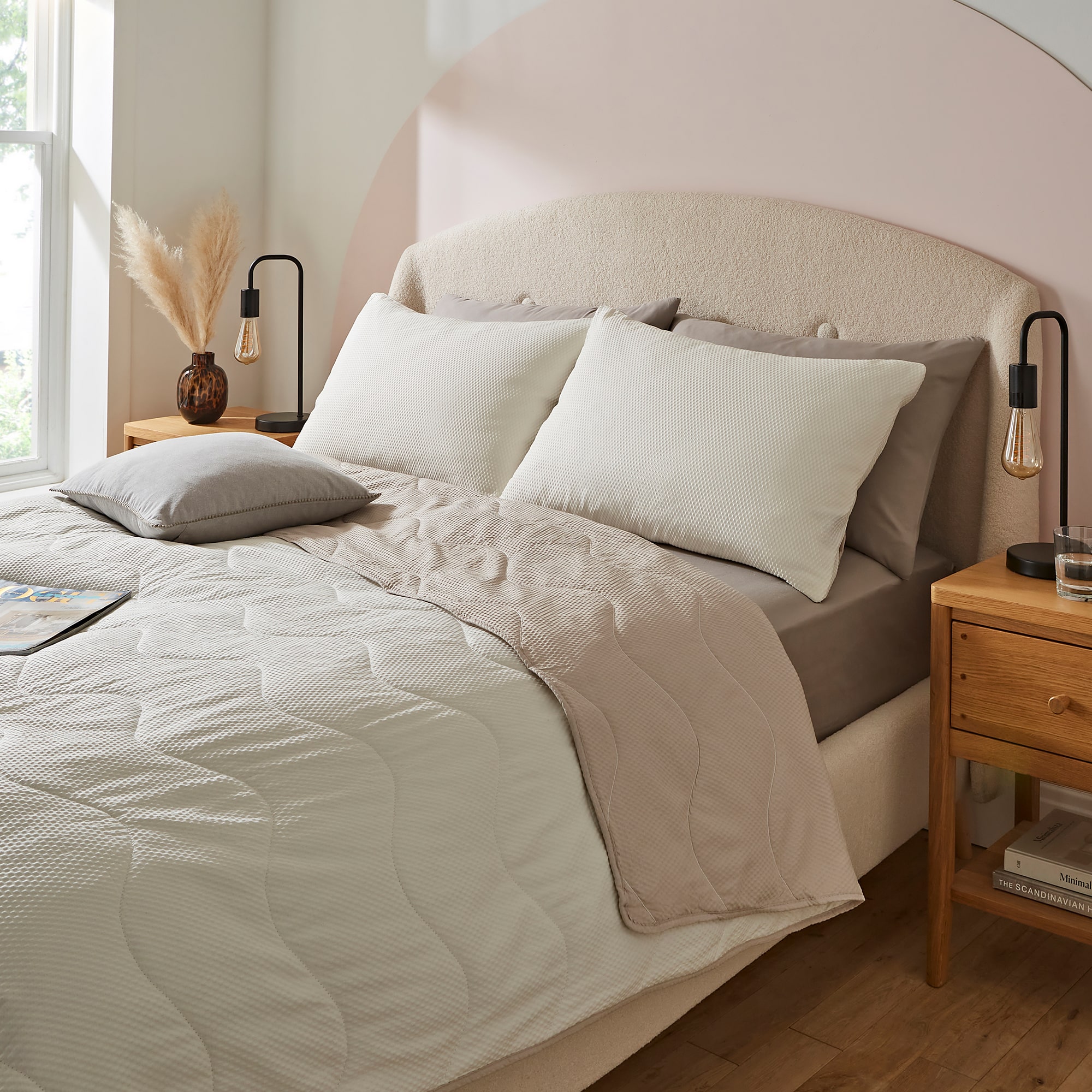 Silentnight Summer Breeze Seersucker Coverless Duvet 2.5 Tog Cream/Natural-image-585248GE
