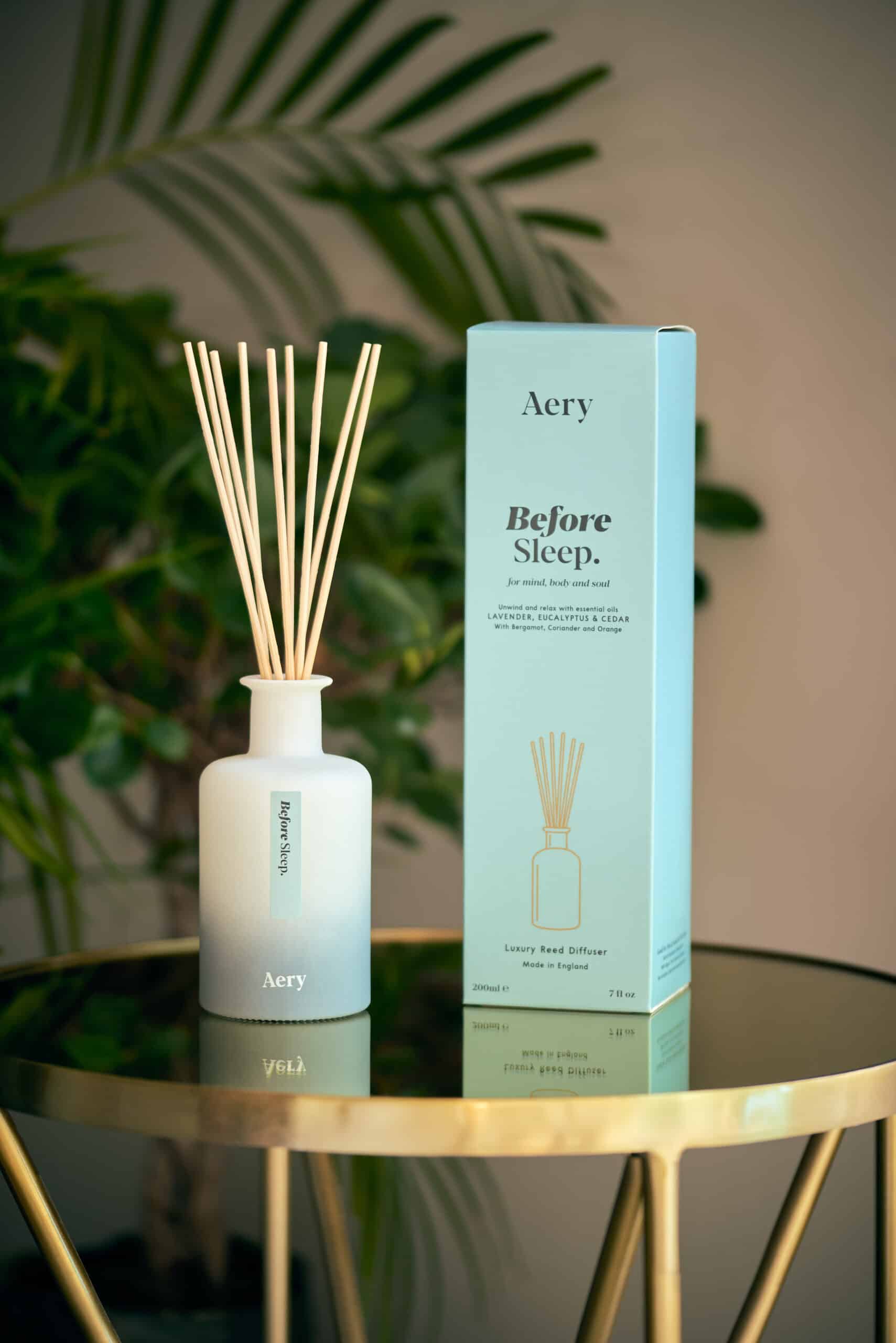 Aery Aromatherapy Before Sleep Reed Diffuser - Lavender, Eucalyptus & Cedar-image-2000101110