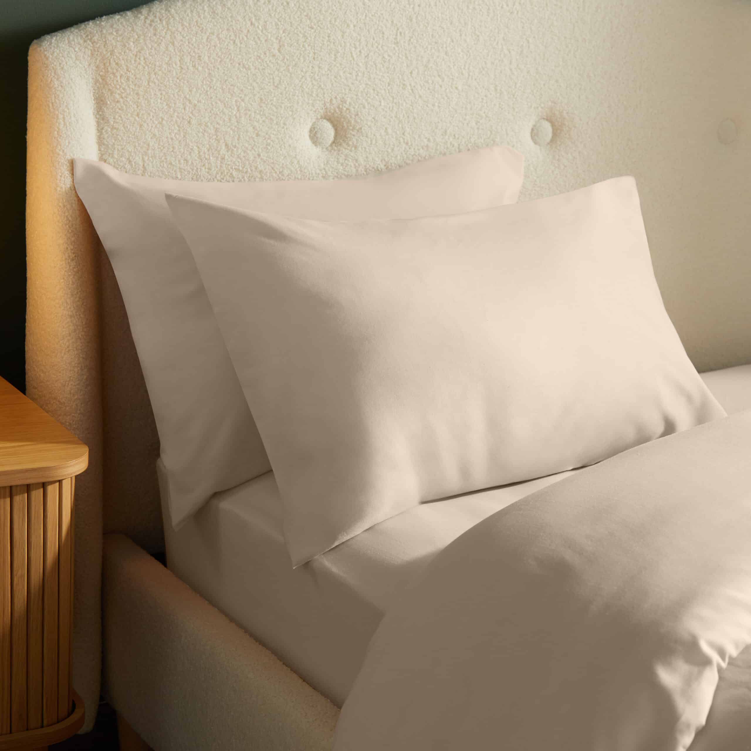 Silentnight Brushed Cotton Pillowcase Pair - Natural-image-592888GE