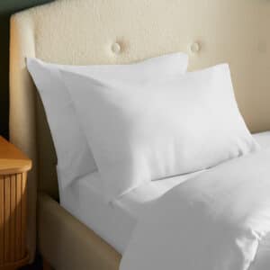 Silentnight Brushed Cotton Pillowcase Pair - White
