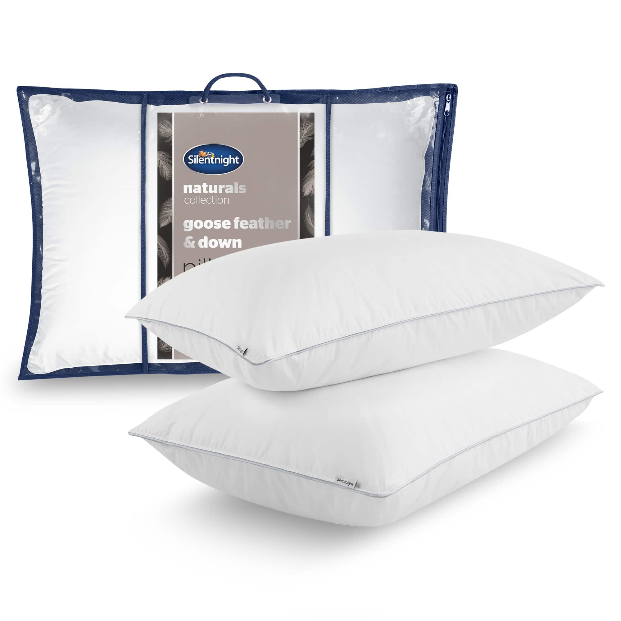 Silentnight Goose Feather &amp; Down Pillow Pair-image-1000307534