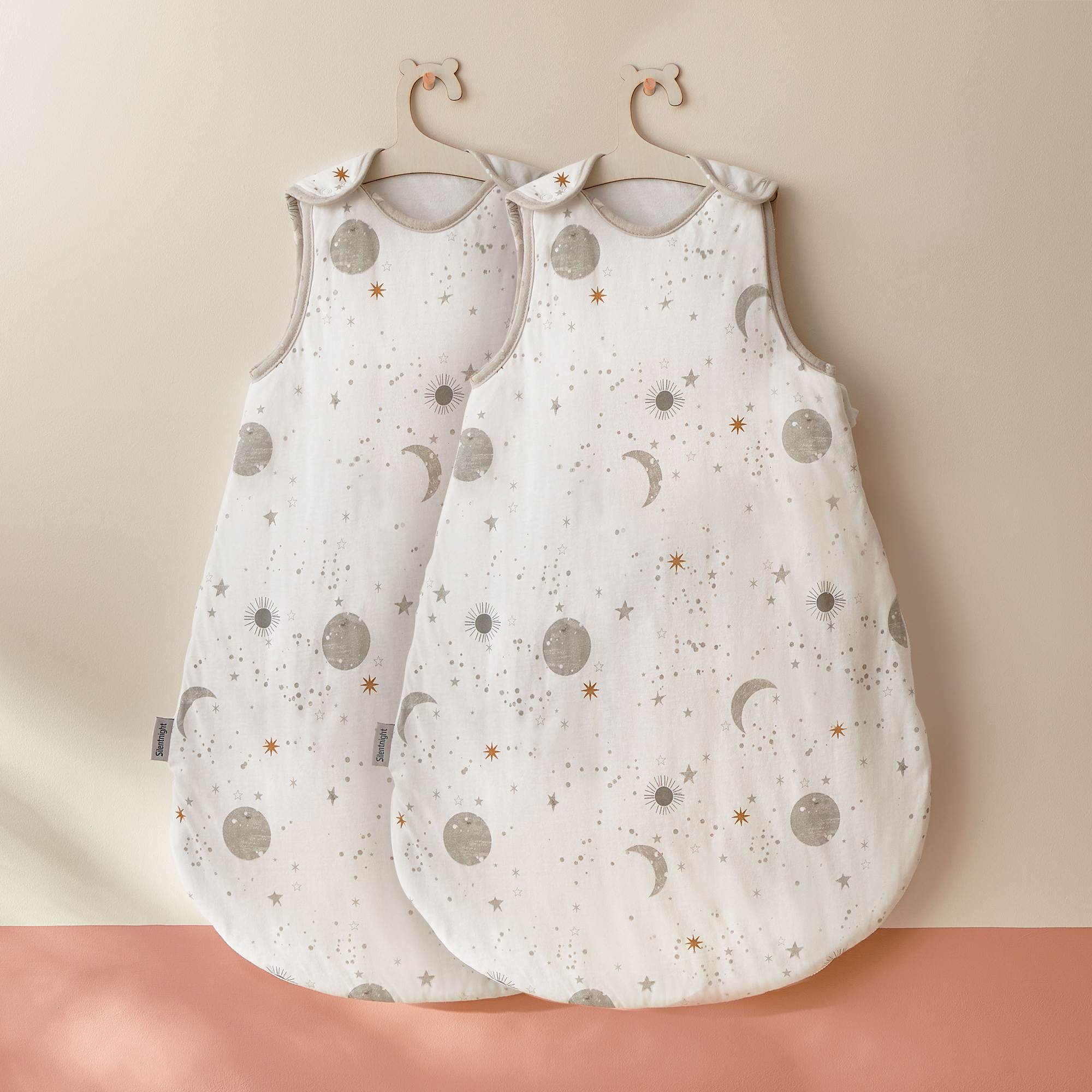 Silentnight Safe Nights Celestial Baby Sleep Bag – 0-6 Months (2 Pack)-image-280001036